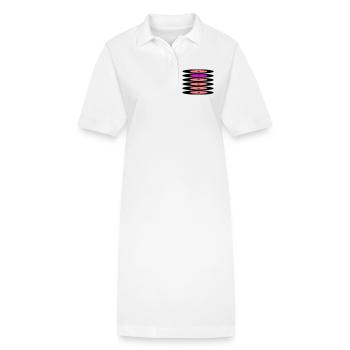 Schallplatten - Stanley/Stella Frauen Bio-Polokleid PAIGER - Weiß - Vorne