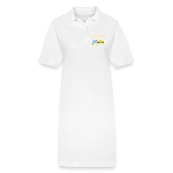 Kein Land ohne Bauern - Stanley/Stella Frauen Bio-Polokleid PAIGER - Weiß - Vorne