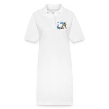 Aquarell Landkarte Haiti - Stanley/Stella Frauen Bio-Polokleid PAIGER - Weiß - Vorne
