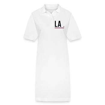 Los Angeles – Chemise streetwear de la côte ouest - Robe polo bio PAIGER Stanley/Stella Femme - blanc - Devant
