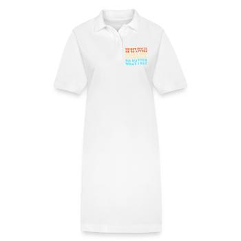 Techno House, Electro Festival, Hardstyle, EDM - Robe polo bio PAIGER Stanley/Stella Femme - blanc - Devant