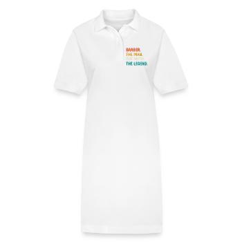 Barber Myth Legend Shirt - Stanley/Stella Frauen Bio-Polokleid PAIGER - Weiß - Vorne
