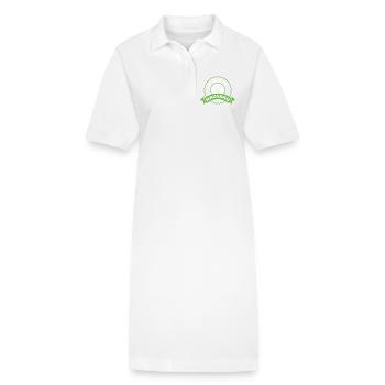 Team House Building Emblem - Stanley/Stella PAIGER Organic Women’s Polo Dress - white - Front