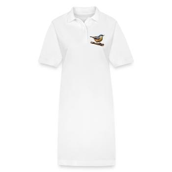 Kleiber am Ast - Stanley/Stella Frauen Bio-Polokleid PAIGER - Weiß - Vorne
