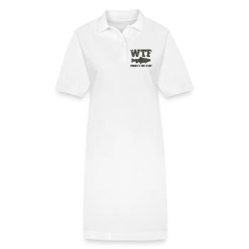Chemise humoristique de pêcheur pour pêcheur - Robe polo bio PAIGER Stanley/Stella Femme - blanc - Devant