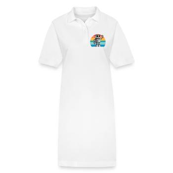 Robot Ki rétro pour les passionnés de technologie et les fans de robots - Robe polo bio PAIGER Stanley/Stella Femme - blanc - Devant