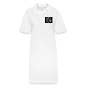 Cosmic Smoke Nebula Orb - Stanley/Stella PAIGER Organic Women’s Polo Dress - white - Front