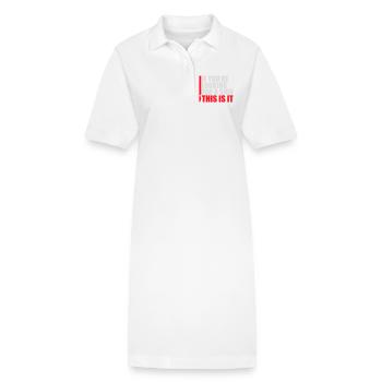 Si vous cherchez un signe c’est ça, désirez - Robe polo bio PAIGER Stanley/Stella Femme - blanc - Devant