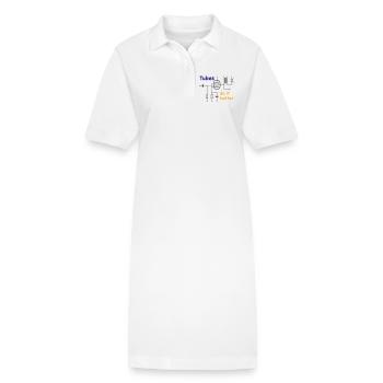 Tubes do it better, sombre - Robe polo bio PAIGER Stanley/Stella Femme - blanc - Devant