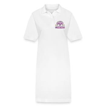 C'est maman qui commande - Robe polo bio PAIGER Stanley/Stella Femme - blanc - Devant