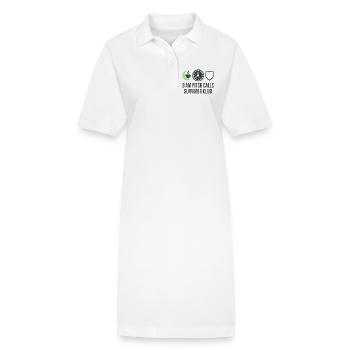 Startup-gründer Survivor Burnout Recover - Stanley/Stella Frauen Bio-Polokleid PAIGER - Weiß - Vorne