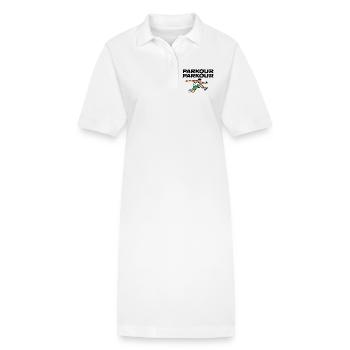 Parkour Freerunning - Stanley/Stella Frauen Bio-Polokleid PAIGER - Weiß - Vorne