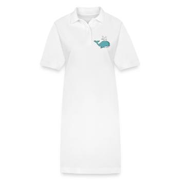 Wal - Stanley/Stella Frauen Bio-Polokleid PAIGER - Weiß - Vorne