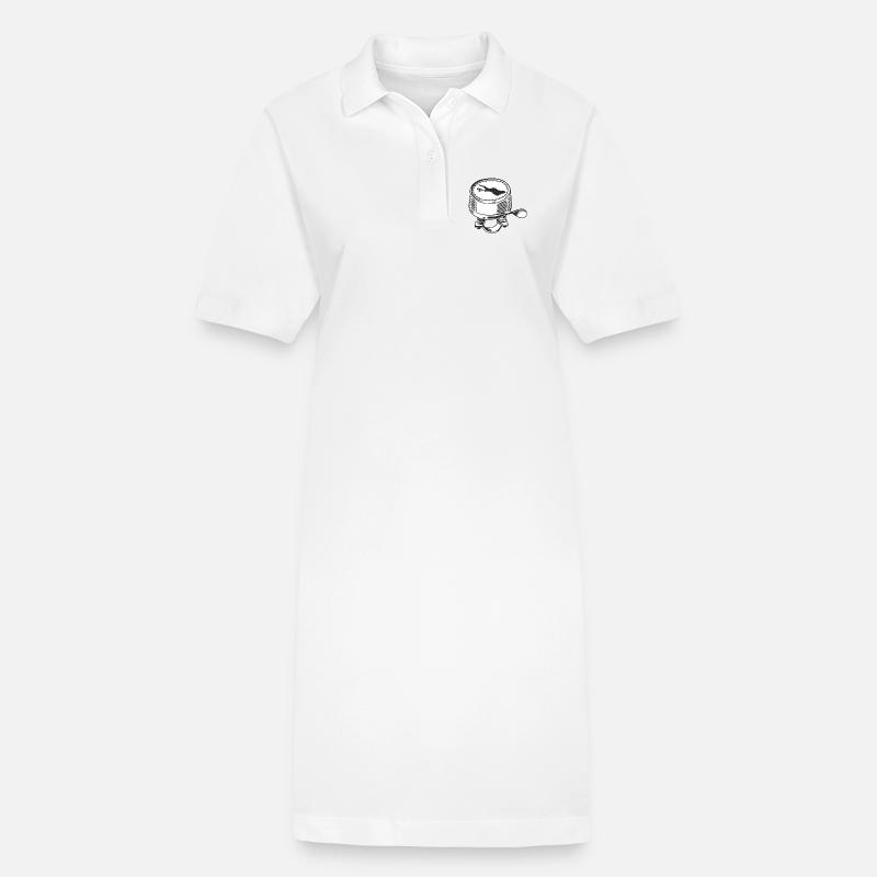 Bodensee - Robe polo bio PAIGER Stanley/Stella Femme - blanc