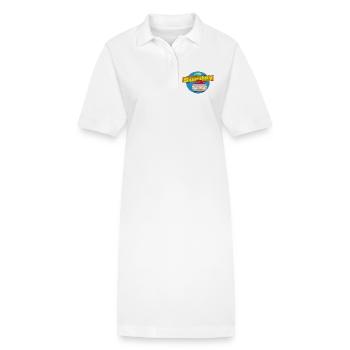 Conception de la ligue de curling Sunday Funday - Robe polo bio PAIGER Stanley/Stella Femme - blanc - Devant