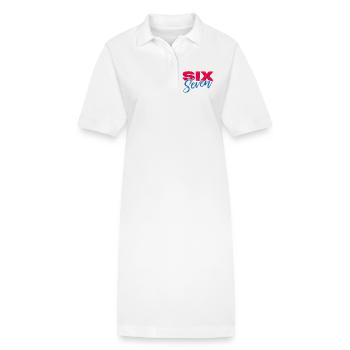 sechs sieben - Stanley/Stella Frauen Bio-Polokleid PAIGER - Weiß - Vorne