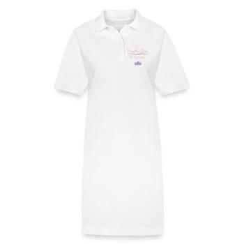 Vorgeburtliches Yoga Werdende Mutter - Stanley/Stella Frauen Bio-Polokleid PAIGER - Weiß - Vorne