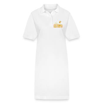 Mon sport préféré Transport de maïs Coupe-maïs - Robe polo bio PAIGER Stanley/Stella Femme - blanc - Devant