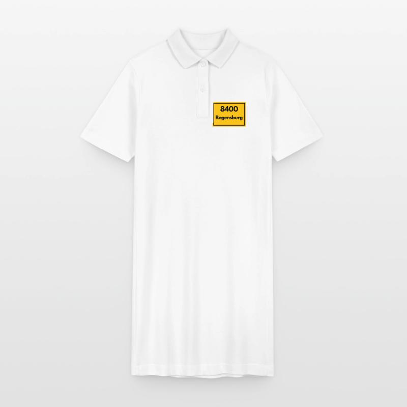 OLD POSTCODE ZIP CODE RETRO 8400 REGENSBURG Stanley/Stella PAIGER Organic Women’s Polo Dress