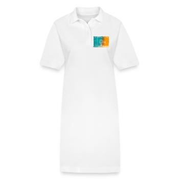 Îles Baléares - Robe polo bio PAIGER Stanley/Stella Femme - blanc - Devant
