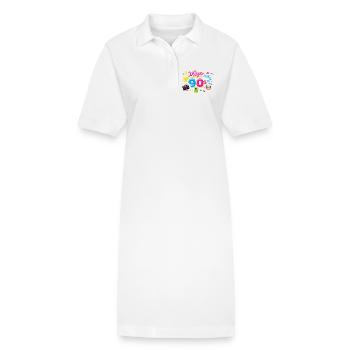années quatre-vingt-dix - Robe polo bio PAIGER Stanley/Stella Femme - blanc - Devant