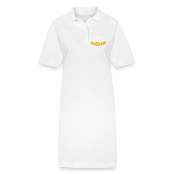 Skatepark - Robe polo bio PAIGER Stanley/Stella Femme - blanc - Devant