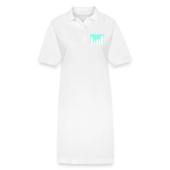 Programmierer Coder GPT - Stanley/Stella Frauen Bio-Polokleid PAIGER - Weiß - Vorne