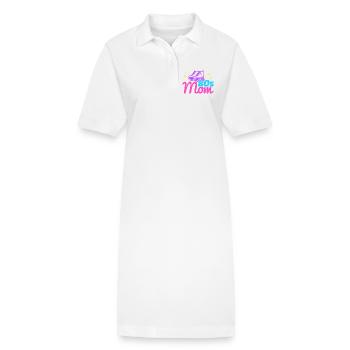 Maman des années 80 - Robe polo bio PAIGER Stanley/Stella Femme - blanc - Devant