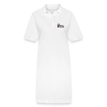 Monument italien Colisée - Robe polo bio PAIGER Stanley/Stella Femme - blanc - Devant