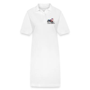 Drapeau Monster Truck USA - Robe polo bio PAIGER Stanley/Stella Femme - blanc - Devant