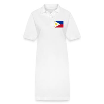 Flag of the Philippines – Culture and Independence - Stanley/Stella PAIGER Organic Women’s Polo Dress - white - Front
