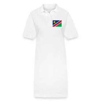 Flag of Namibia - Stanley/Stella PAIGER Organic Women’s Polo Dress - white - Front