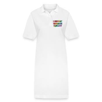 Ich unterstütze die Gleichstellung der Ehe - Stanley/Stella Frauen Bio-Polokleid PAIGER - Weiß - Vorne
