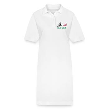 Allah Akbar - Stanley/Stella Frauen Bio-Polokleid PAIGER - Weiß - Vorne