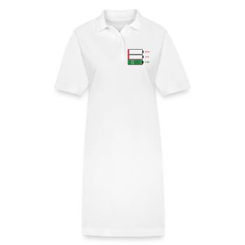 Parent energy - Stanley/Stella PAIGER Organic Women’s Polo Dress - white - Front