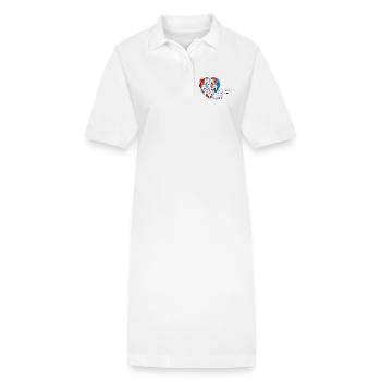 ensemble - Robe polo bio PAIGER Stanley/Stella Femme - blanc - Devant