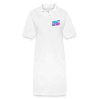 Texte 3D de niveau supérieur - Conception dégradée audacieuse - Robe polo bio PAIGER Stanley/Stella Femme - blanc - Devant