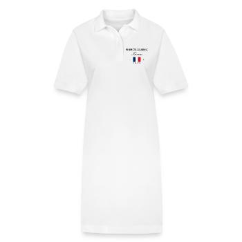 Perros Guirec Frankreich Koordinate Reise Souvenir - Stanley/Stella Frauen Bio-Polokleid PAIGER - Weiß - Vorne