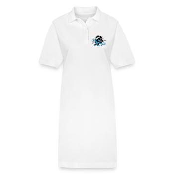 DJ- Plattenpult mit Kopfhörer und Equalizer - Stanley/Stella Frauen Bio-Polokleid PAIGER - Weiß - Vorne