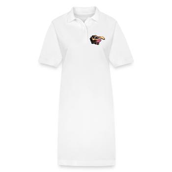 Chiens chiens - Robe polo bio PAIGER Stanley/Stella Femme - blanc - Devant