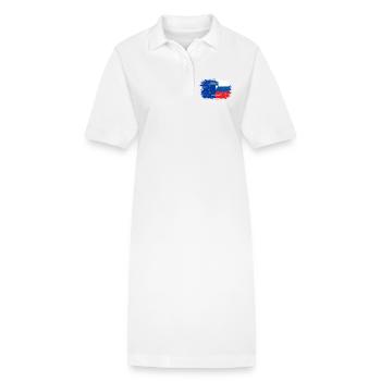 Fusion der EU-Slowenien-Flagge - Stanley/Stella Frauen Bio-Polokleid PAIGER - Weiß - Vorne
