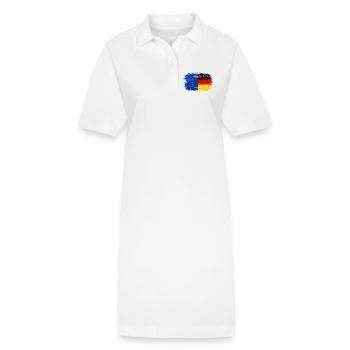 Flag Fusion EUGermany Brush - Robe polo bio PAIGER Stanley/Stella Femme - blanc - Devant