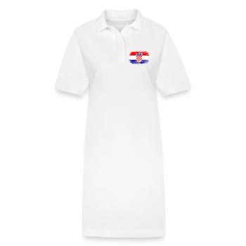 Montage de cartes du blason de Croatie - Robe polo bio PAIGER Stanley/Stella Femme - blanc - Devant