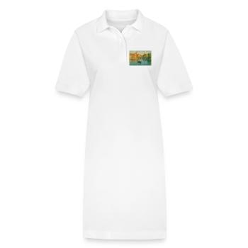 Hafenidyll im Sonnenlicht - Stanley/Stella Frauen Bio-Polokleid PAIGER - Weiß - Vorne