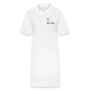 MANGER DORMIR DORMIR DORMIR PLUS ZzZzZ - Robe polo bio PAIGER Stanley/Stella Femme - blanc - Devant