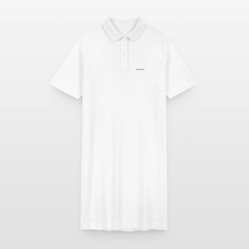Typographie implacable Conception de texte forte Robe polo bio PAIGER Stanley/Stella Femme