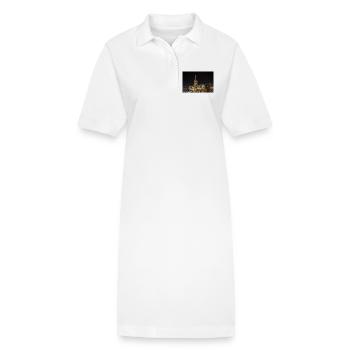 Hamburg City Hall at Night - Poster - Stanley/Stella PAIGER Organic Women’s Polo Dress - white - Front