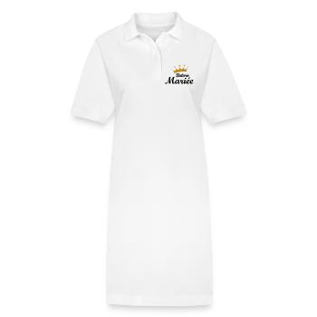 Future mariée - Robe polo bio PAIGER Stanley/Stella Femme - blanc - Devant