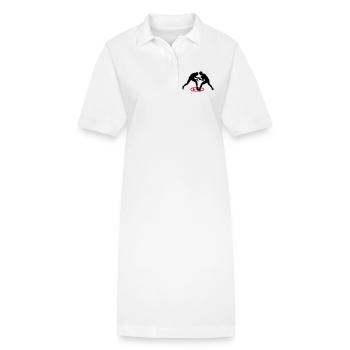 griechisch römischen ringkampf - Stanley/Stella Frauen Bio-Polokleid PAIGER - Weiß - Vorne