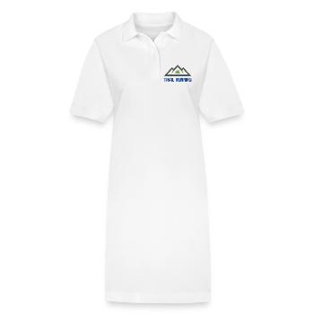 Course en sentier - Robe polo bio PAIGER Stanley/Stella Femme - blanc - Devant